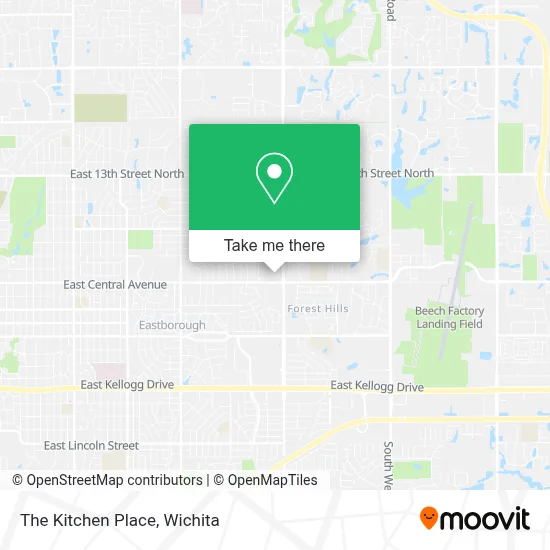 The Kitchen Place map
