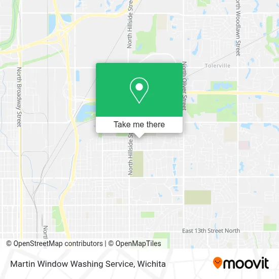 Martin Window Washing Service map