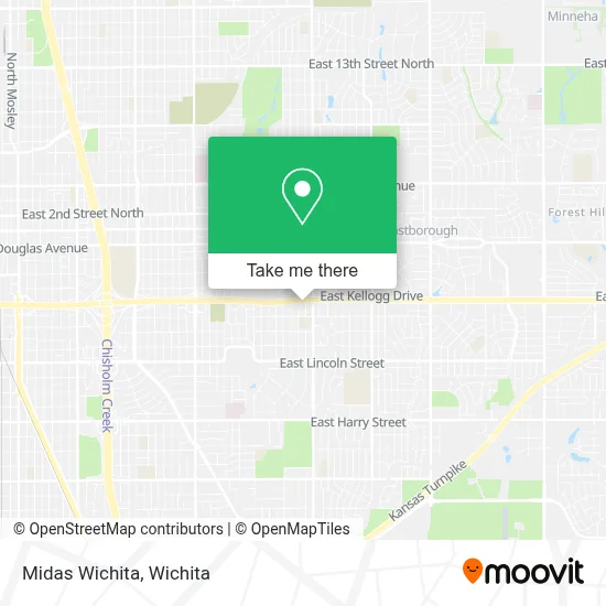 Midas Wichita map