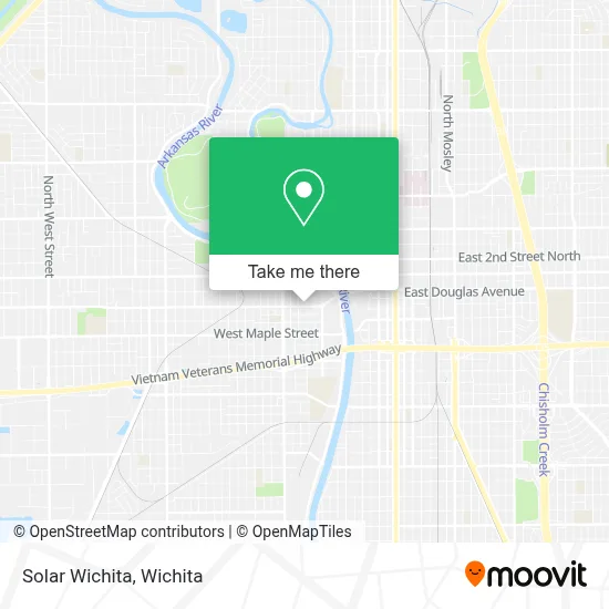 Solar Wichita map