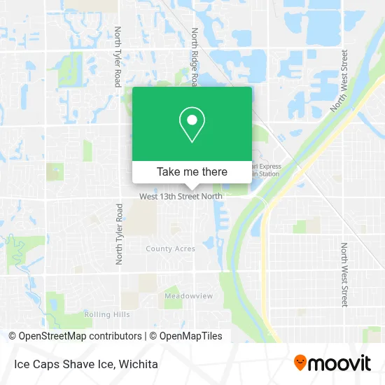 Ice Caps Shave Ice map