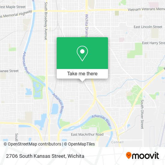 Mapa de 2706 South Kansas Street