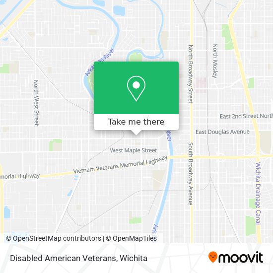 Disabled American Veterans map