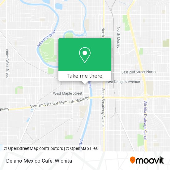 Mapa de Delano Mexico Cafe