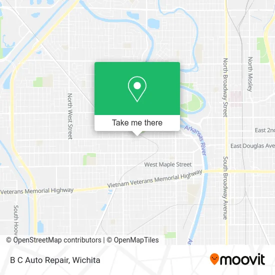 B C Auto Repair map