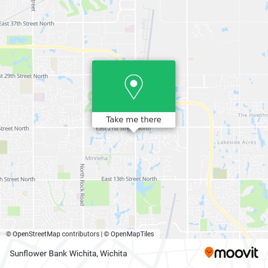 Sunflower Bank Wichita map