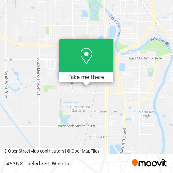 Mapa de 4626 S Laclede St