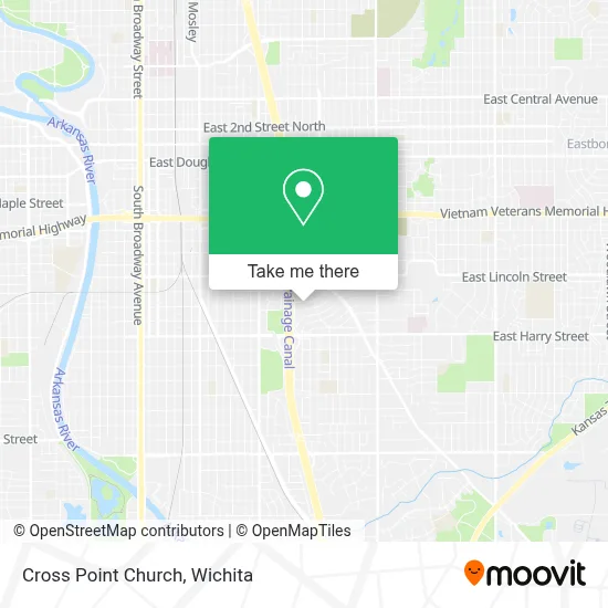 Cross Point Church map