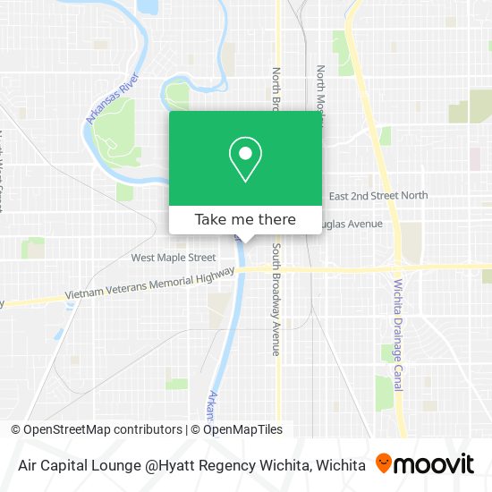 Mapa de Air Capital Lounge @Hyatt Regency Wichita