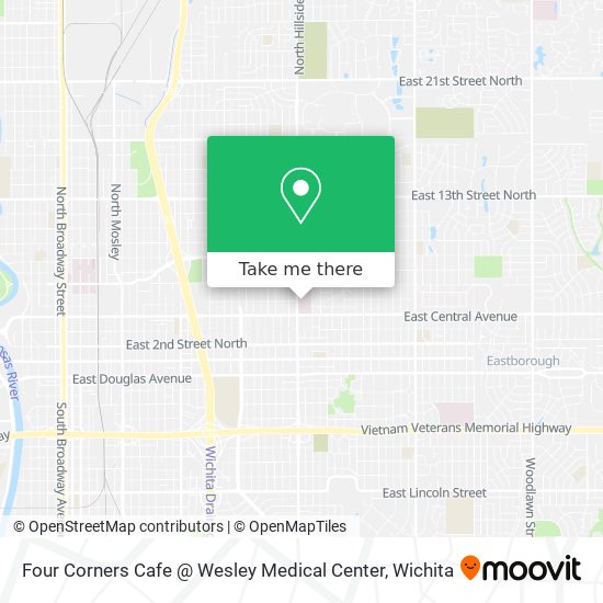 Four Corners Cafe @ Wesley Medical Center map