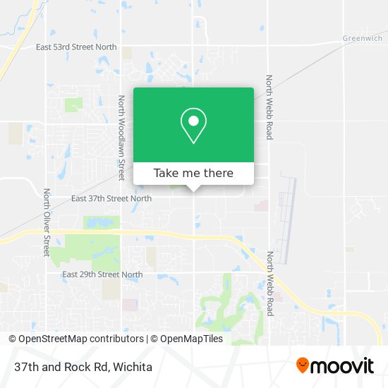 37th and Rock Rd map