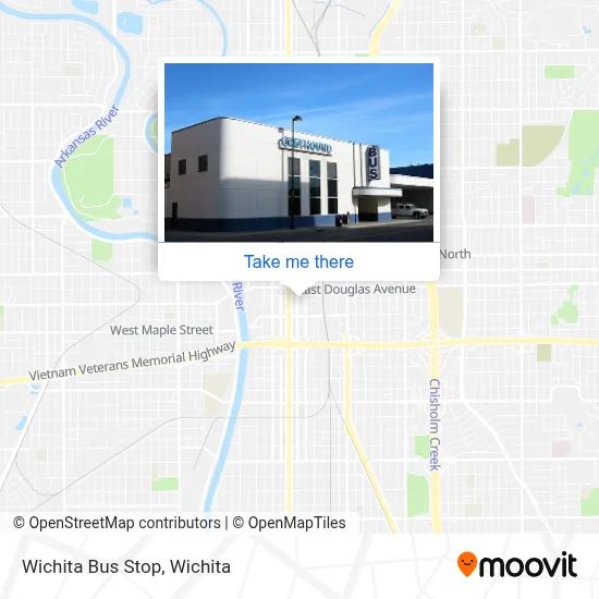 Wichita Bus Stop map
