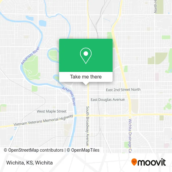 Wichita, KS map