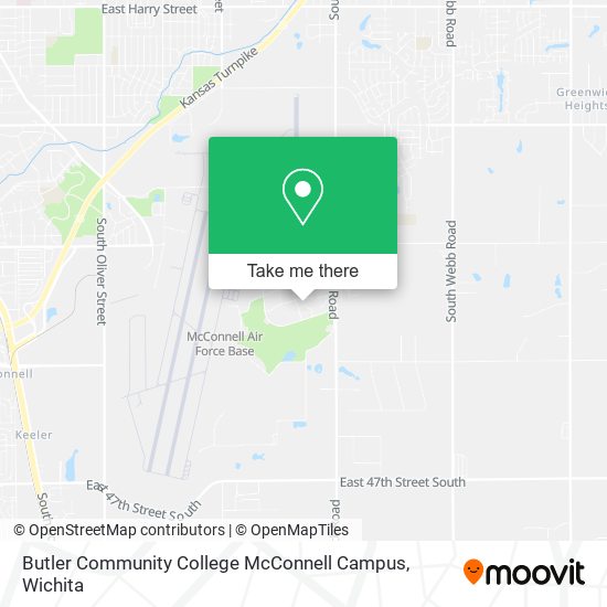 Butler Community College Map How To Get To Butler Community College Mcconnell Campus In Mcconnell Afb By  Bus?