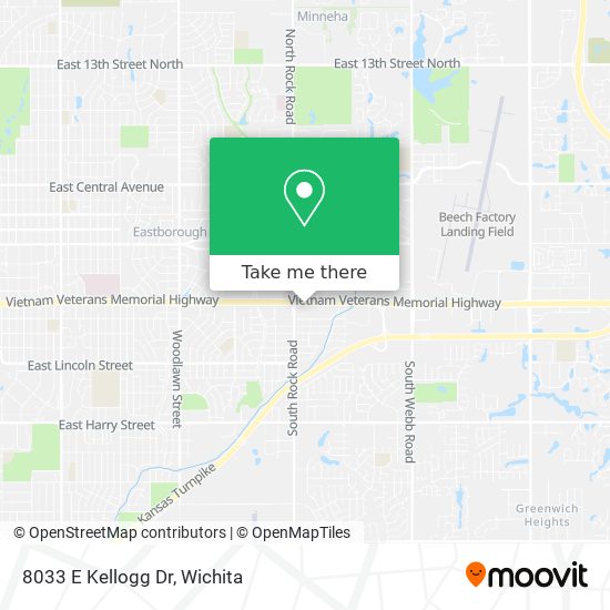 Mapa de 8033 E Kellogg Dr