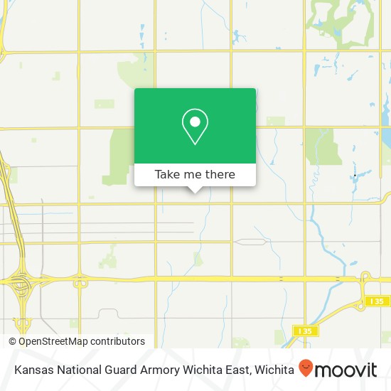 Mapa de Kansas National Guard Armory Wichita East