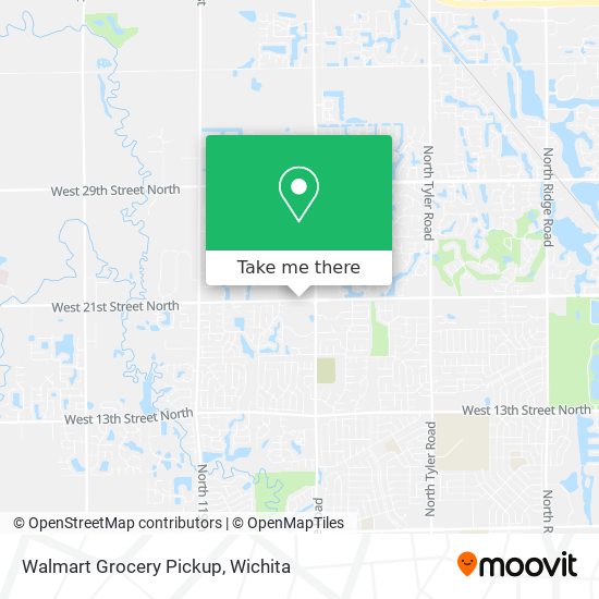 Walmart Grocery Pickup map