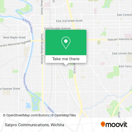 Satpro Communications map