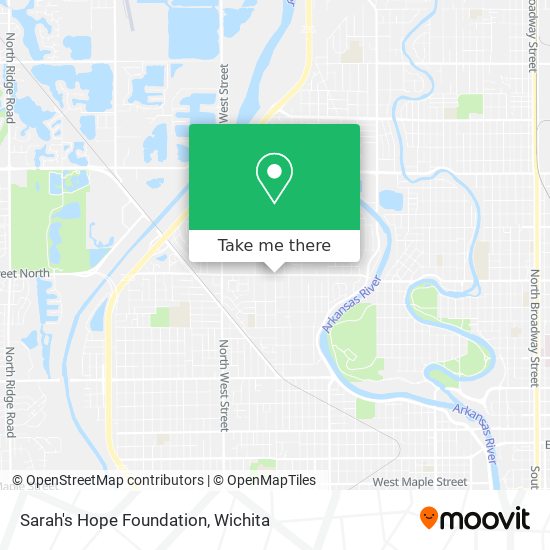Sarah's Hope Foundation map