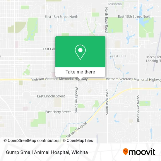 Gump Small Animal Hospital map