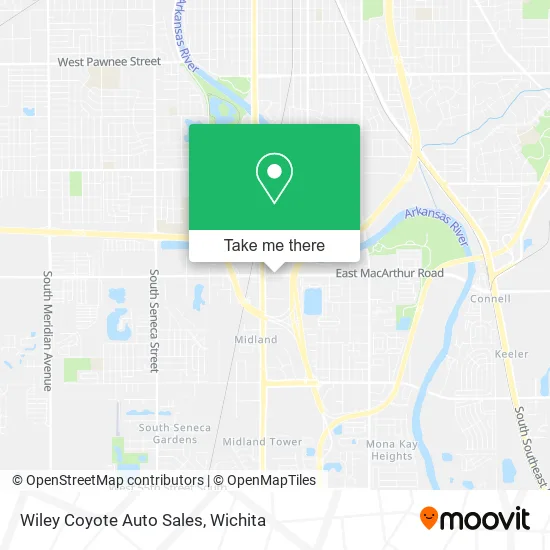 Wiley Coyote Auto Sales map