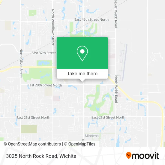 3025 North Rock Road map
