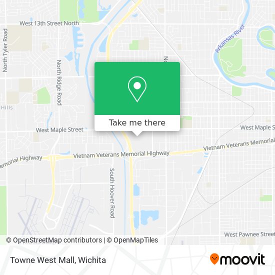 Towne West Mall map