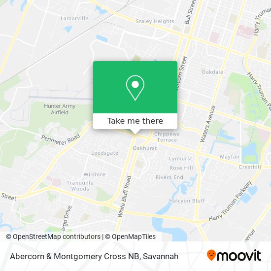 Abercorn & Montgomery Cross NB map