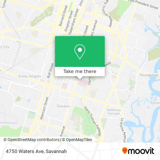 Mapa de 4750 Waters Ave