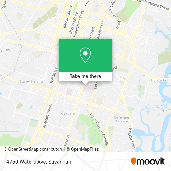 Mapa de 4750 Waters Ave