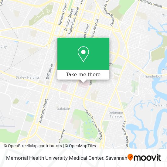 Mapa de Memorial Health University Medical Center