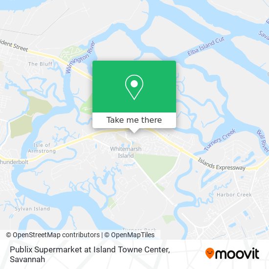Publix Supermarket at Island Towne Center map