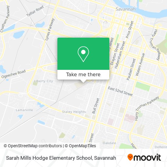 Sarah Mills Hodge Elementary School map