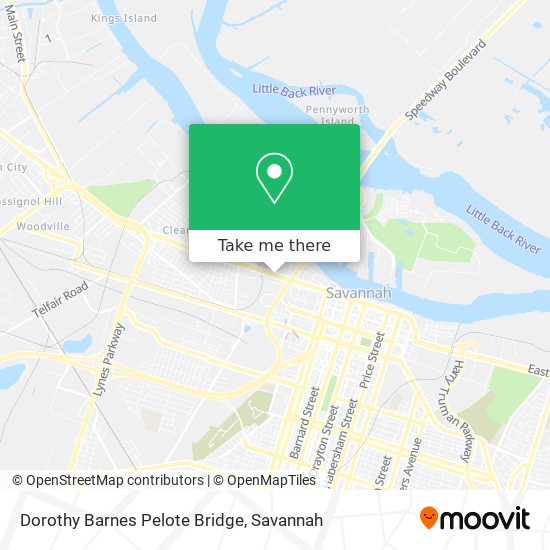 Mapa de Dorothy Barnes Pelote Bridge