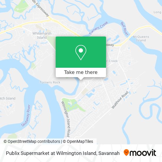 Publix Supermarket at Wilmington Island map