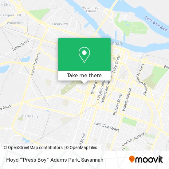 Mapa de Floyd ""Press Boy"" Adams Park