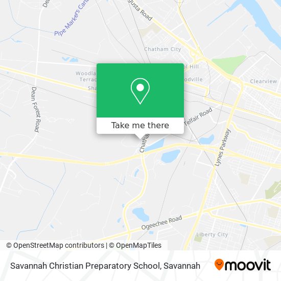 Mapa de Savannah Christian Preparatory School