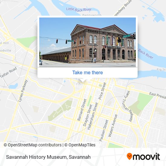 Savannah History Museum map