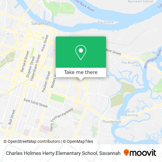 Charles Holmes Herty Elementary School map