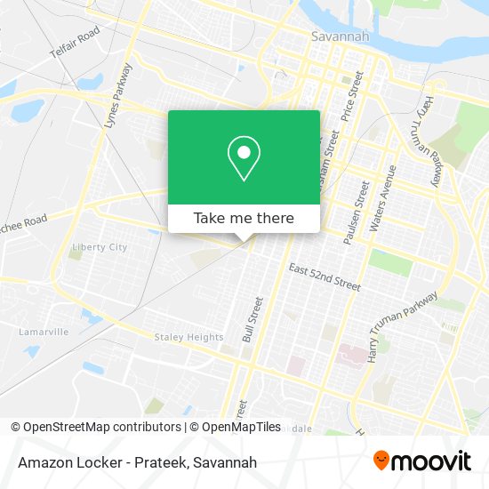 Mapa de Amazon Locker - Prateek