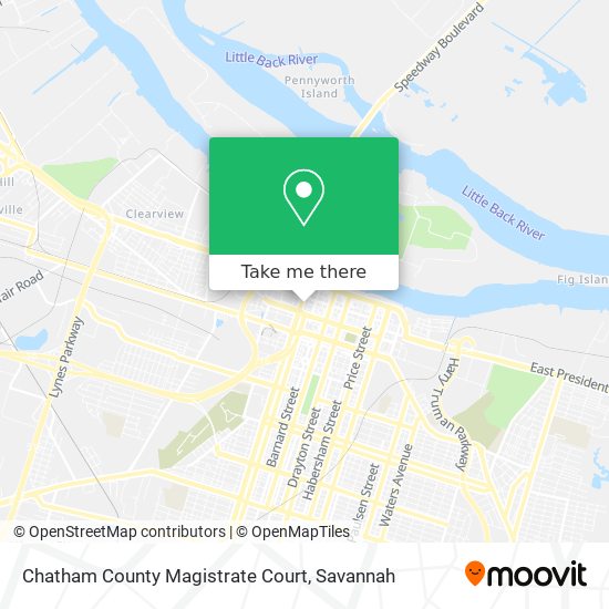 Chatham County Magistrate Court map