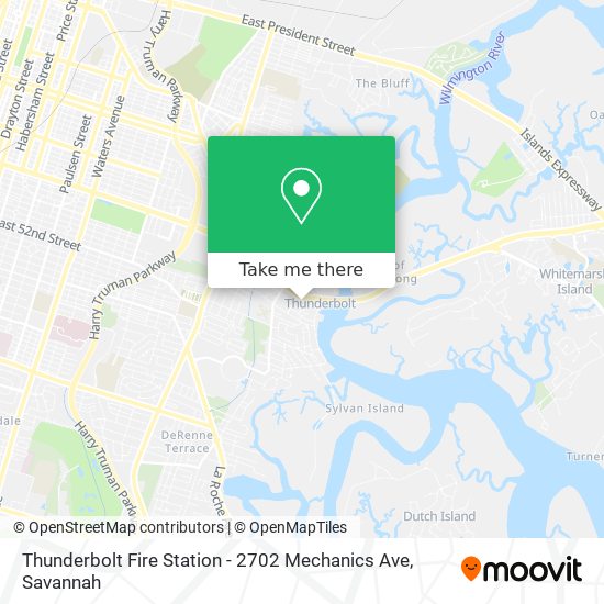 Thunderbolt Fire Station - 2702 Mechanics Ave map