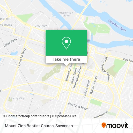 Mapa de Mount Zion Baptist Church