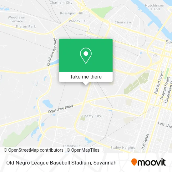 Mapa de Old Negro League Baseball Stadium