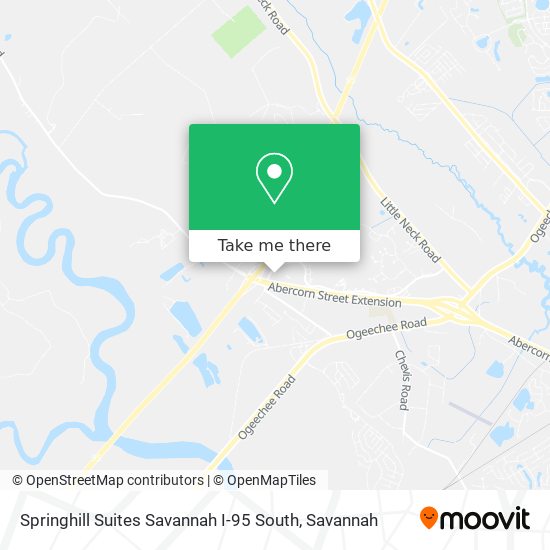 Springhill Suites Savannah I-95 South map