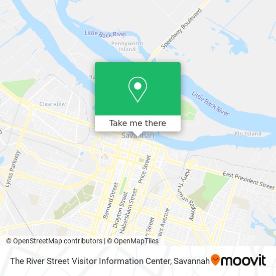 Mapa de The River Street Visitor Information Center