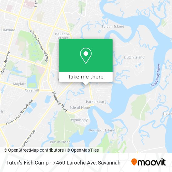 Tuten's Fish Camp - 7460 Laroche Ave map