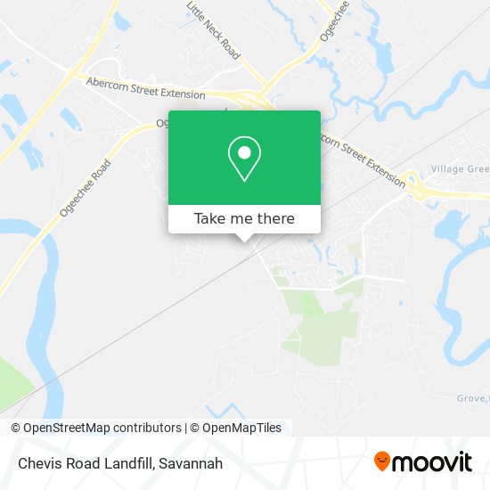 Chevis Road Landfill map
