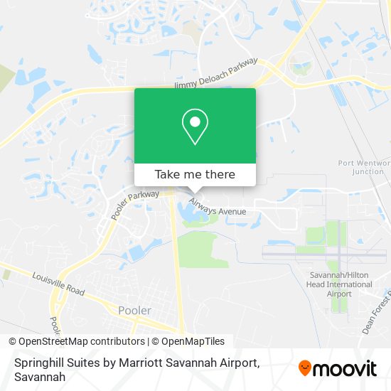 Springhill Suites by Marriott Savannah Airport map