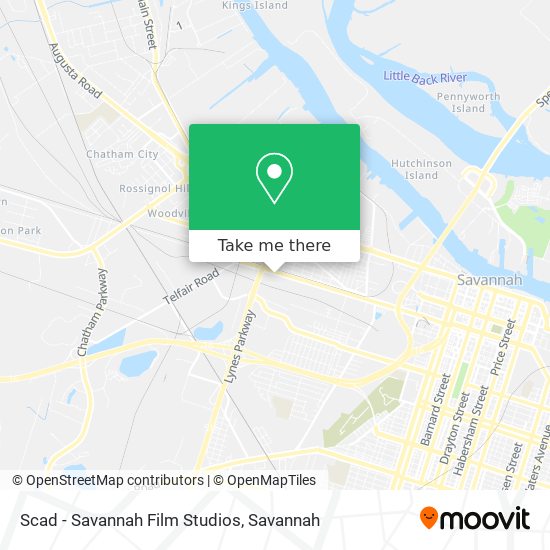 Scad - Savannah Film Studios map